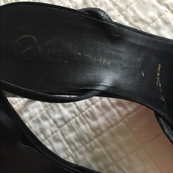 EUC St John black fabric/mesh metallic stilettos - Picture 11 of 13